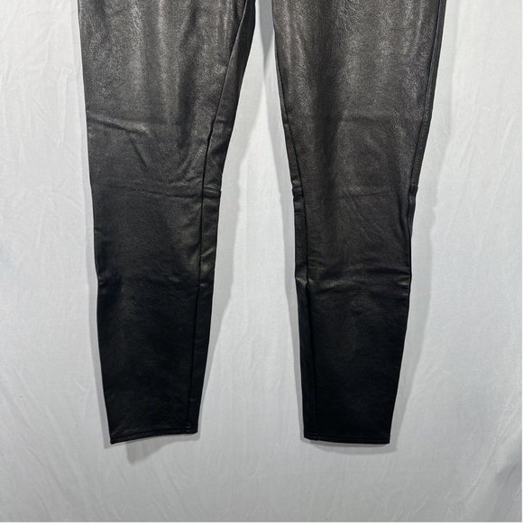 NWT $148‎ Spanx [ Medium ] Faux Leather-Like Ankle Skinny Pants in Black  _ - Picture 5 of 14